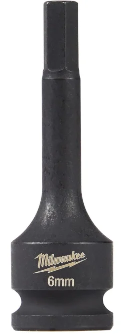 Milwaukee Shockwave Lineman's 1/2" Drive - 6mm Hex Bit Socket 49-66-5146