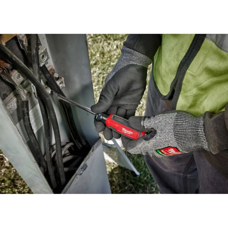 Milwaukee 5/16" Slotted 6" Cushion Grip Demolition Screwdriver (USA) MT208