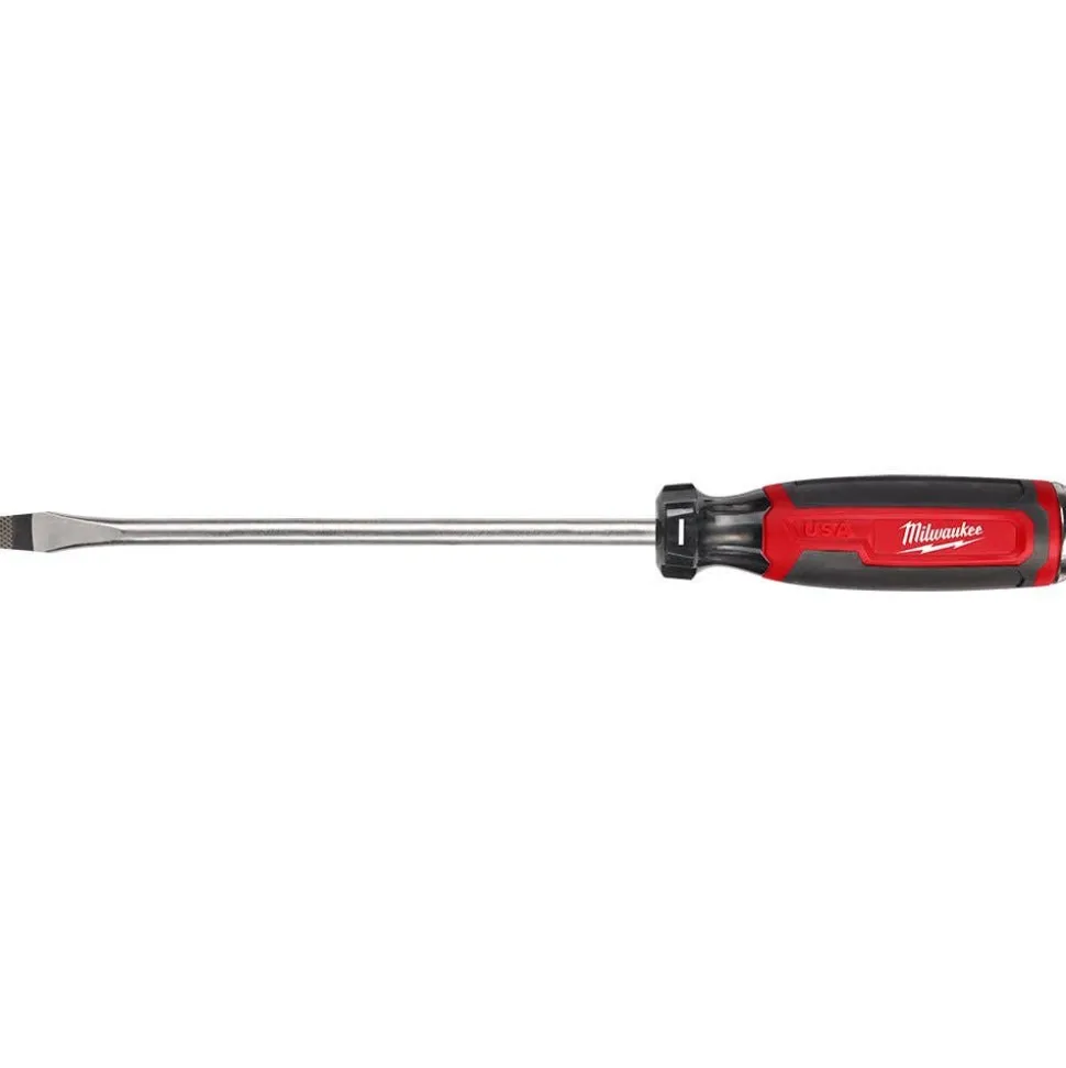 Milwaukee 3/8" Slotted 8" Cushion Grip Demolition Screwdriver (USA) MT210