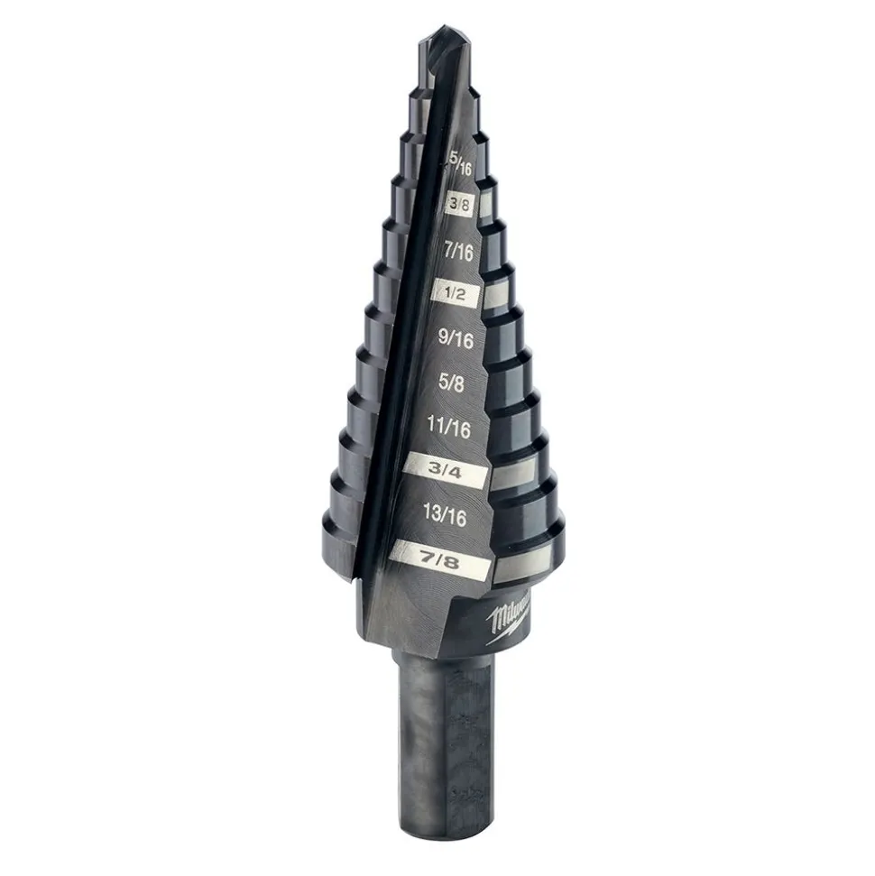 Milwaukee #4 Step Drill Bit, 3/16" - 7/8" x 1/16" 48-89-9204