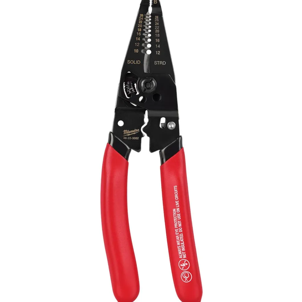 Milwaukee Tool 10-28 AWG Multi-Purpose Dipped Grip Wire Stripper & Cutter W/ Reinforced Head 48-22-3052