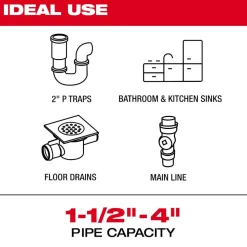 Milwaukee Tool M18 100’ Flexible Modular Pipeline Inspection System 3972-22