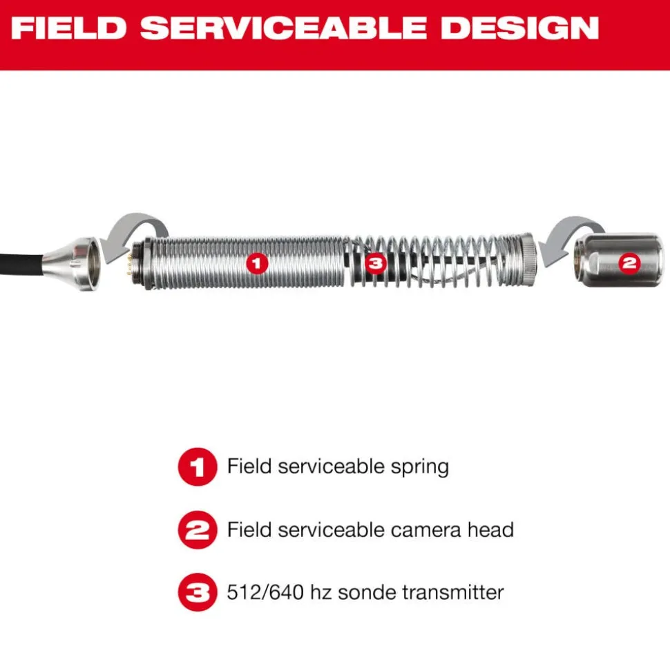 Milwaukee Tool M18 100’ Flexible Modular Pipeline Inspection System 3972-22