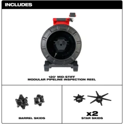 Milwaukee Tool 120’ Mid-Stiff Modular Pipeline Inspection Reel 3973-20
