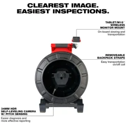 Milwaukee Tool 120’ Mid-Stiff Modular Pipeline Inspection Reel 3973-20
