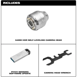 Milwaukee Tool 34mm Camera Head Replacement Kit for M18 Modular Pipeline Inspection System​ 48-53-3974