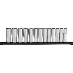 Milwaukee Tool 13pc 1/2" Drive 12-Point Deep Well Metric Socket Set 48-22-9524
