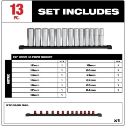 Milwaukee Tool 13pc 1/2