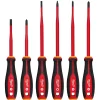 Milwaukee Tool 6 Piece 1000V Insulated Slim Tip Screwdriver Set 48-22-2206