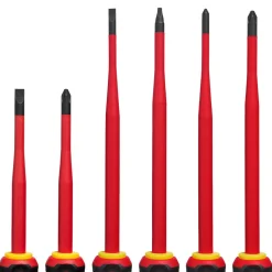 Milwaukee Tool 6 Piece 1000V Insulated Slim Tip Screwdriver Set 48-22-2206
