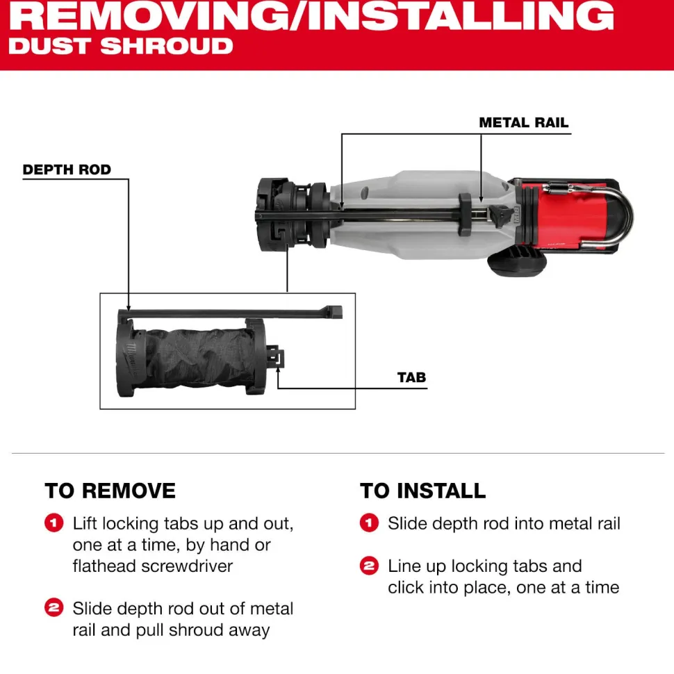 Milwaukee Tools Accessory Dust Shroud 49-90-0900