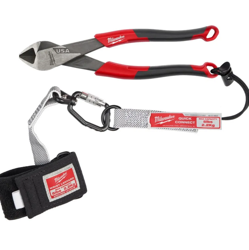 Milwaukee Tools 8" Angled Head Diagonal Comfort Grip Cutting Pliers (USA) MT558A