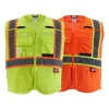 Milwaukee Tools ANSI Breakaway Class 2 Mesh 9 Pocket Safety Vest Hi-Vis Yellow 48-73-517Y