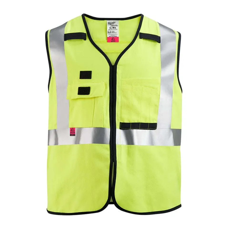 Milwaukee Tools AR/FR Cat. 1 Class 2 Safety Vest High Vis 48-73-530