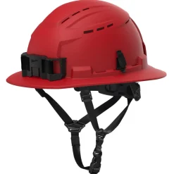 Milwaukee Tools BOLT™ Red Full Brim Vented Safety Helmet – Type 2, Class C 48-73-1658