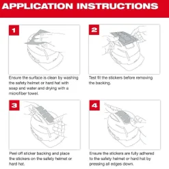 Milwaukee Tools BOLT™ Reflective Sticker Set - Red, 5 Pieces 48-73-4603