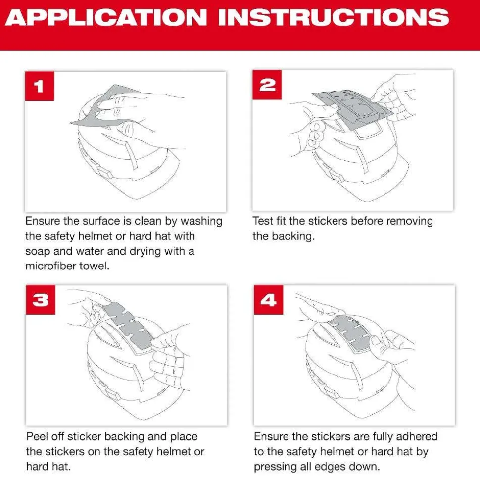 Milwaukee Tools BOLT™ Reflective Sticker Set - Orange, 5 Pieces 48-73-4602