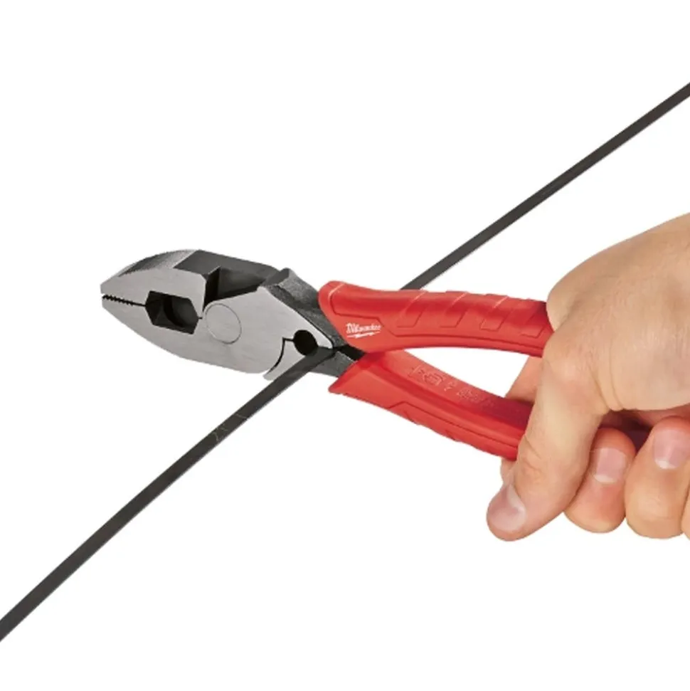 Milwaukee Tools 9" Comfort Grip High Leverage Lineman's Pliers with Crimper 48-22-6100
