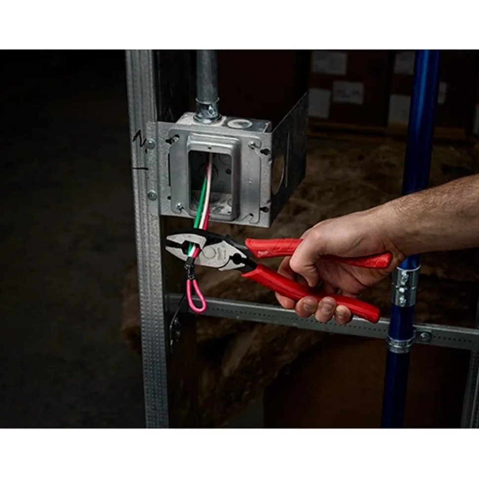 Milwaukee Tools 9" Comfort Grip High Leverage Lineman's Pliers with Crimper 48-22-6100