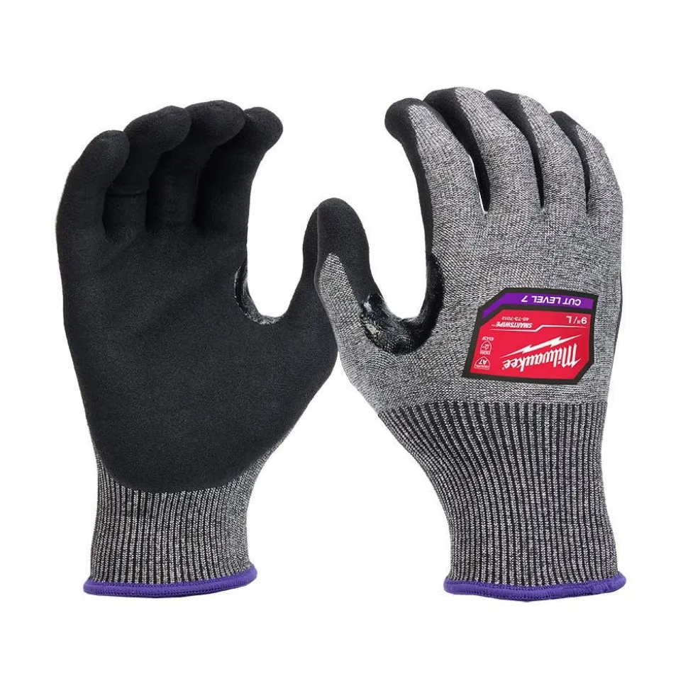 Milwaukee Tools Cut Level 7 High-Dexterity Nitrile Dipped Gloves 48-73-701