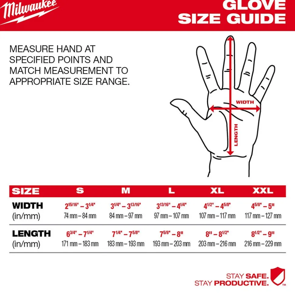 Milwaukee Tools Cut Level 4 High Dexterity Polyurethane Dipped Gloves 48-73-874