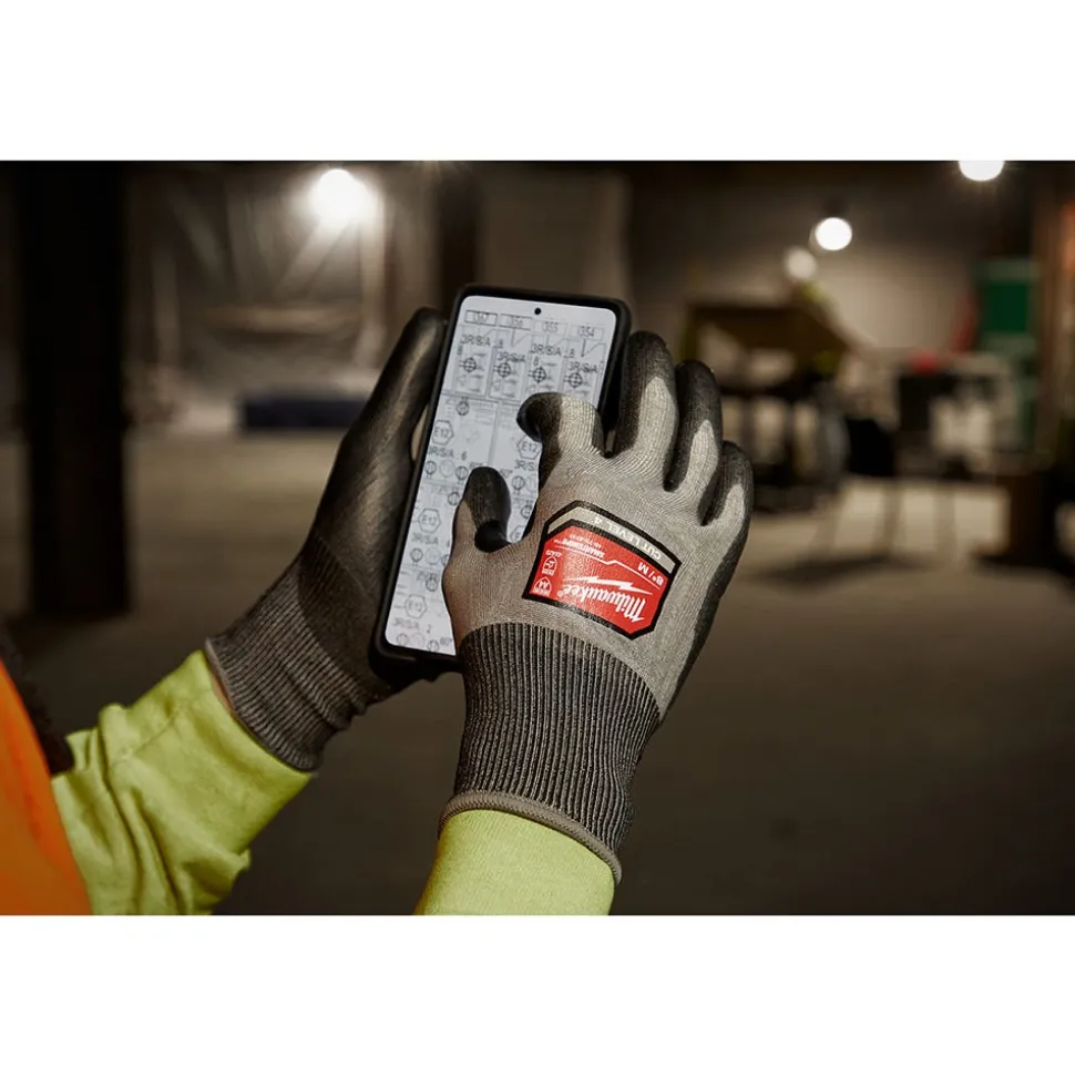 Milwaukee Tools Cut Level 4 High Dexterity Polyurethane Dipped Gloves 48-73-874