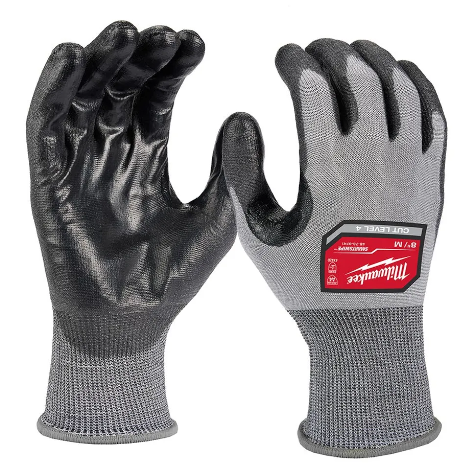 Milwaukee Tools Cut Level 4 High Dexterity Polyurethane Dipped Gloves 48-73-874