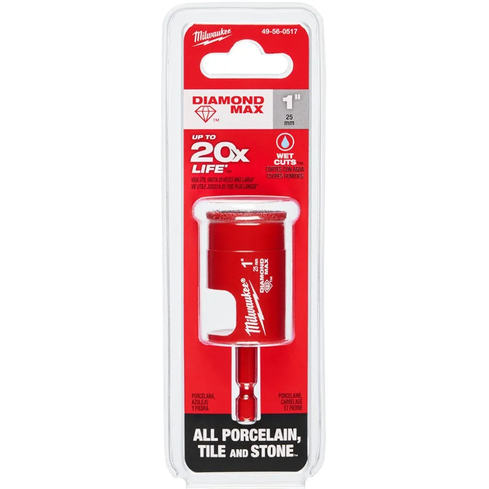 Milwaukee Tools 1" Diamond Max Hole Saw Bit 49-56-0517