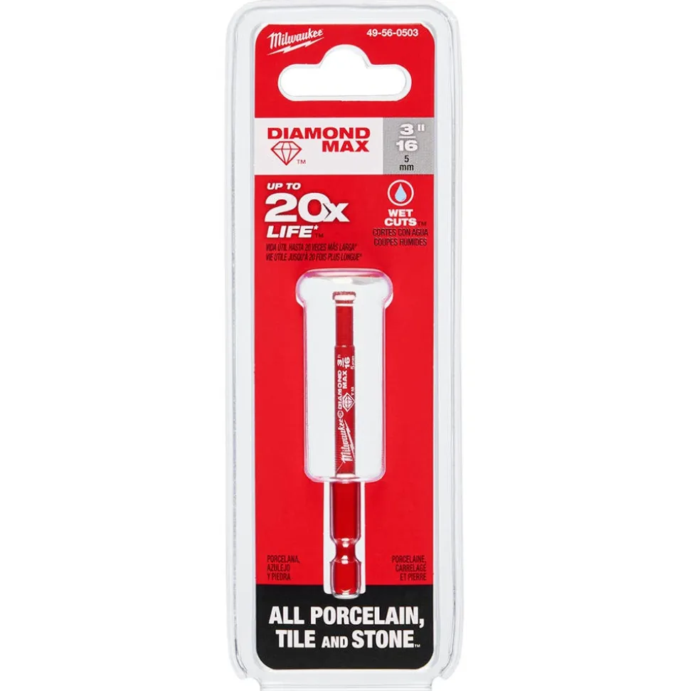 Milwaukee Tools 3/16" Diamond Max Hole Saw Bit 49-56-0503
