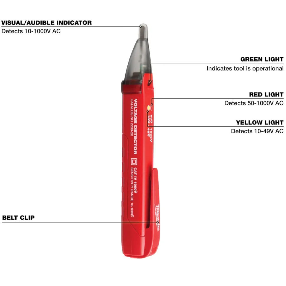 Milwaukee Tools Dual Range Voltage Detector 2208-20