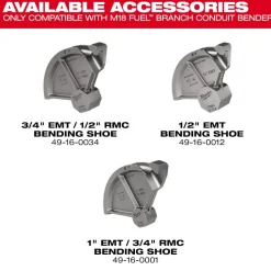 Milwaukee Tools 1/2” EMT Conduit Bending Shoe 49-16-0012