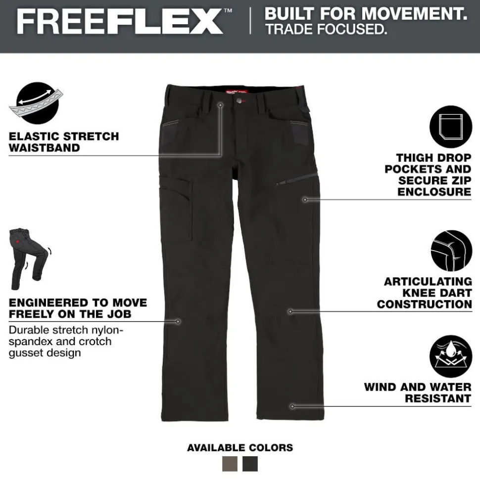 Milwaukee Tools FREEFLEX Tech Pants - Black M651B