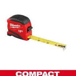 Milwaukee Tools 12ft Compact Tape Measure 48-22-1712