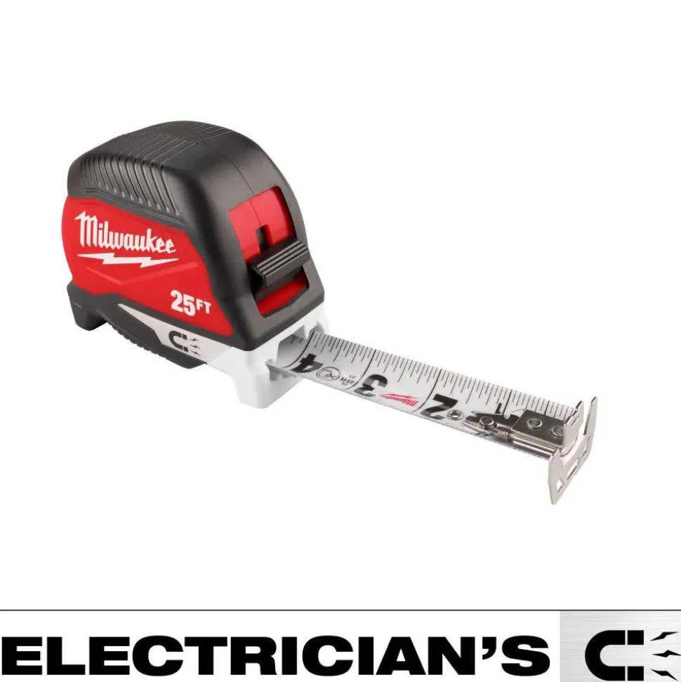 Milwaukee Tools 25ft Electrician's Magnetic Tape Measure 48-22-1027M