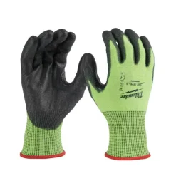 Milwaukee Tools Hi-Vis Cut Level 5 Polyurethane Dipped Gloves 48-73-895
