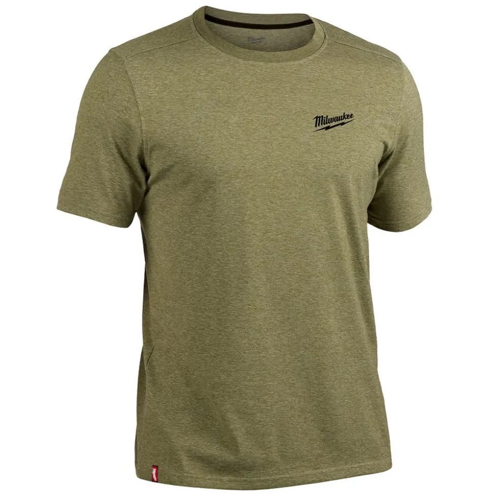 Milwaukee Tools Hybrid Short Sleeve Work T-Shirt Green 603GN