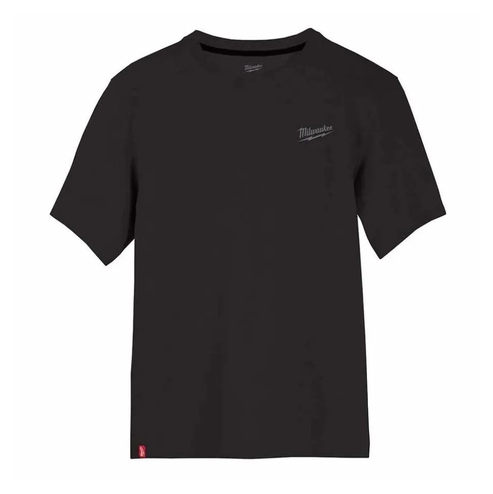 Milwaukee Tools Hybrid Short Sleeve Work T-Shirt Black 603B