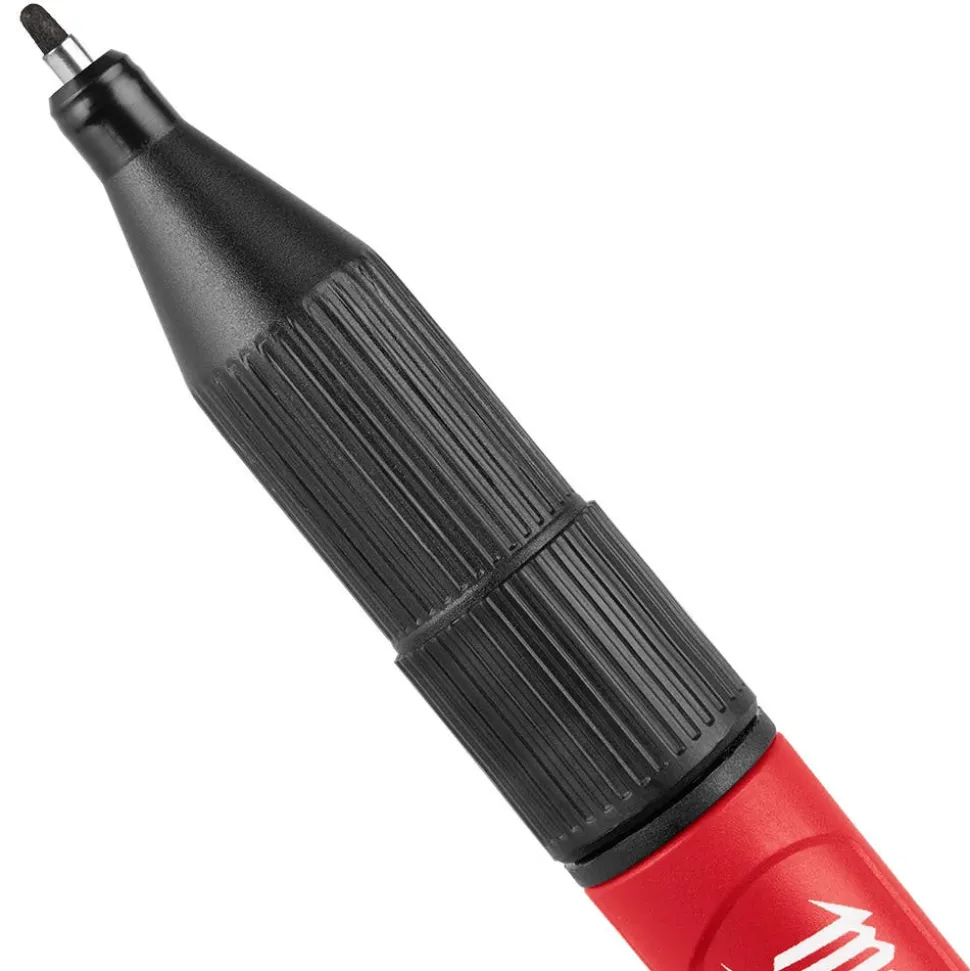 Milwaukee Tools INKZALL™ 2IN1 Deep Reach Ultra Fine Point Black Jobsite Marker 48-22-3152