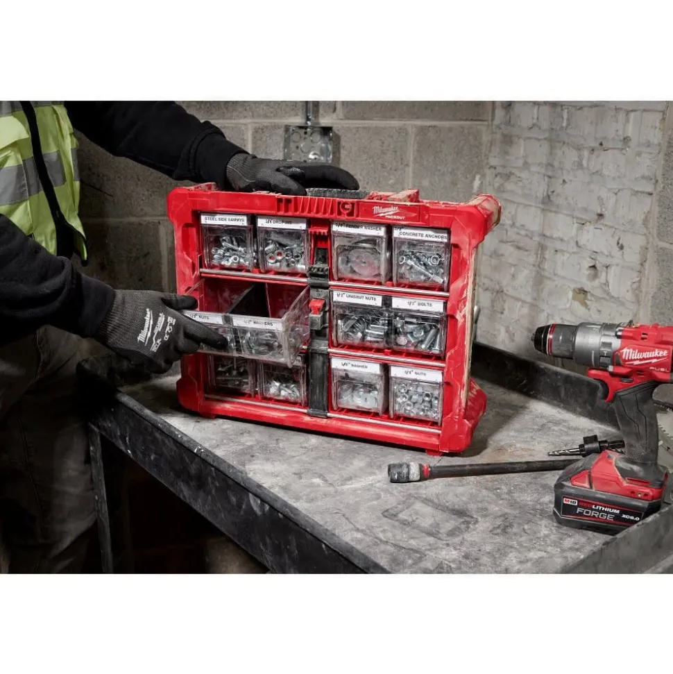 Milwaukee Tools Large Bin for PACKOUT Tilt Bin Organizer 48-22-8434