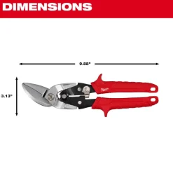 Milwaukee Tools Left Cutting Offset Aviation Snips 48-22-4542