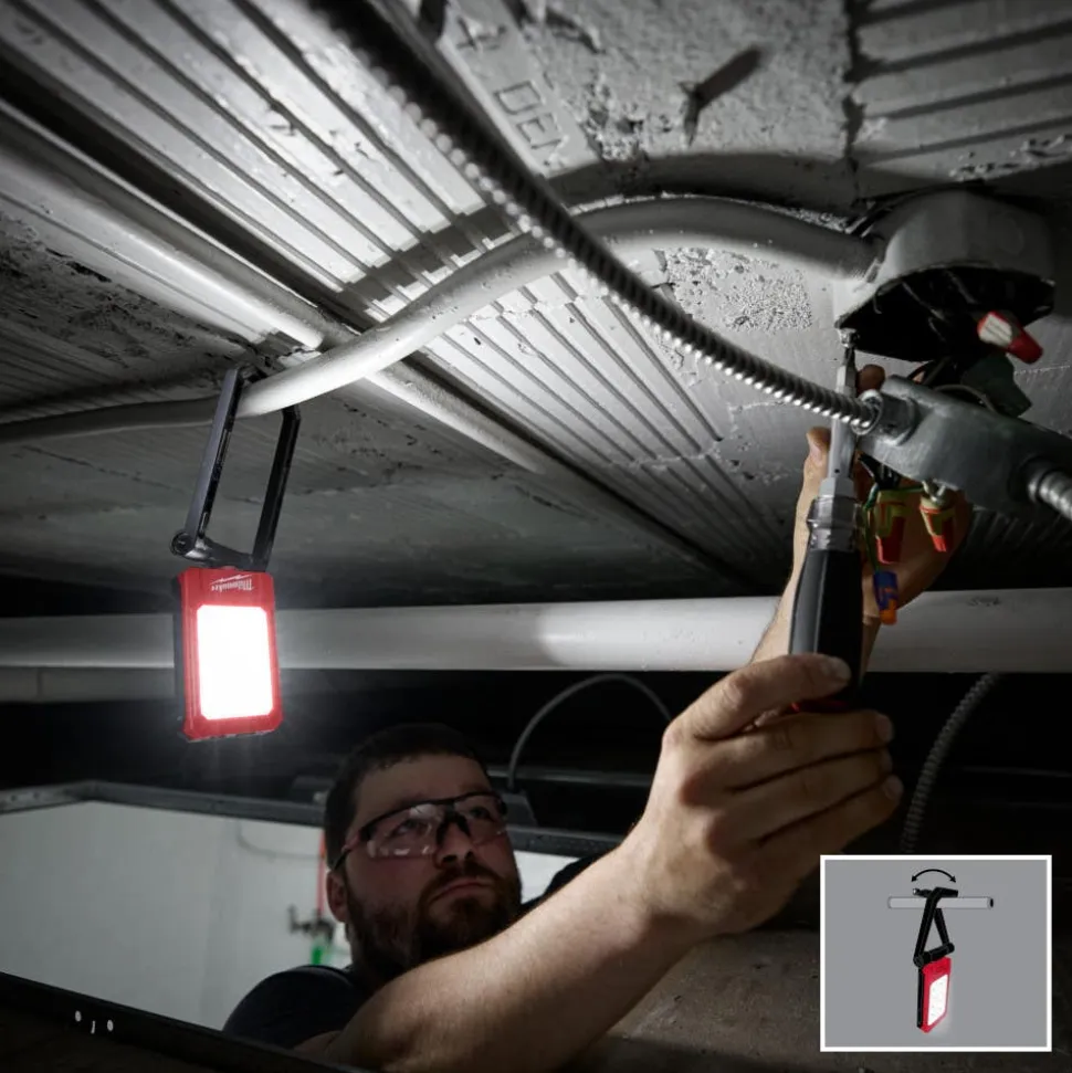 Milwaukee Tools Low-Profile Magnetic Task Light USB Rechargeable 500 Lumens 2013R