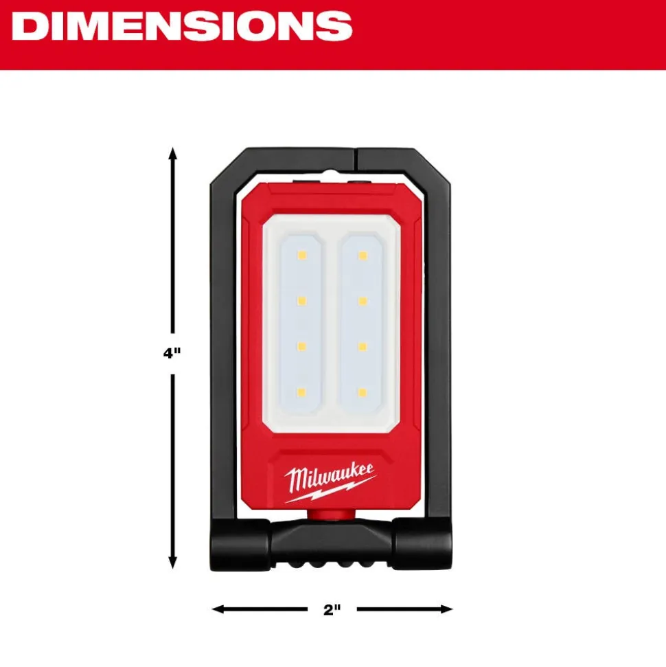 Milwaukee Tools Low-Profile Magnetic Task Light USB Rechargeable 500 Lumens 2013R