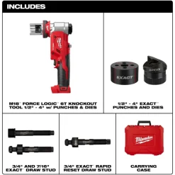 Milwaukee Tools M18™ FORCE LOGIC™ 6T Knockout Tool 1/2" - 4" 2677-04