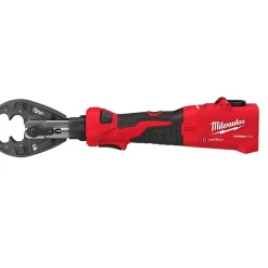 Milwaukee Tools M18â„¢ FORCE LOGICâ„¢ 6T Linear Utility Crimper w/ O-D3 Jaw & Cutting Jaws 2978-OCUT