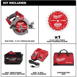 Milwaukee Tools M18 FUEL 7-1/4” Circular Saw Kit 2834-21HD