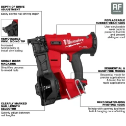 Milwaukee Tools M18 FUEL Coil Roofing Nailer (Bare Tool) 2909-20