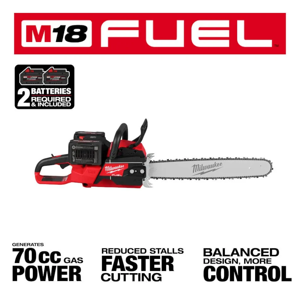 Milwaukee Tools M18 FUEL 20" Dual Battery Chainsaw Kit 2827-22