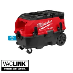 Milwaukee Tools M18 FUELâ„¢ 9 Gallon Dual Battery or AC / PACKOUTâ„¢ / VACLINKâ„¢ Wet/Dry Dust Extractor Vac 0888-20