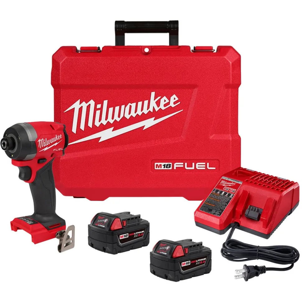Milwaukee Tools M18 FUEL 1/4" Hex Impact Driver Kit and M18 FUEL 1/2" High Torque Impact Wrench w/ Friction Ring KIT-2953-22-2967-20
