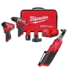 Milwaukee Tools M12 Fuel 2 Piece Combo Kit & M12 Fuel 3/8" Ratchet 3497-22-2567-20